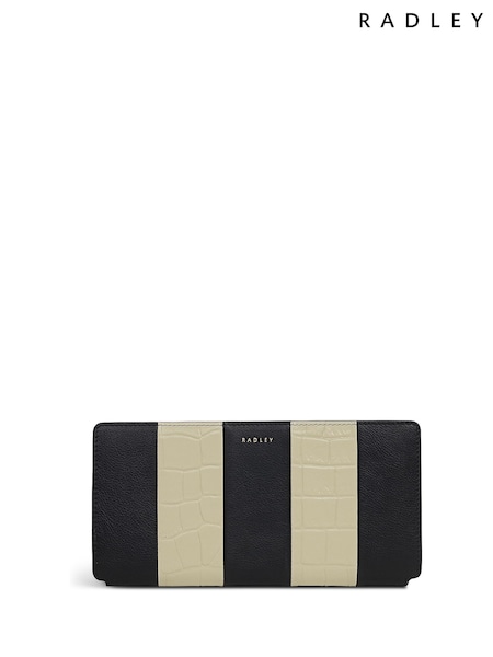Radley Large Coin Street Patchwork Bifold Black Purse (W96462) | £99