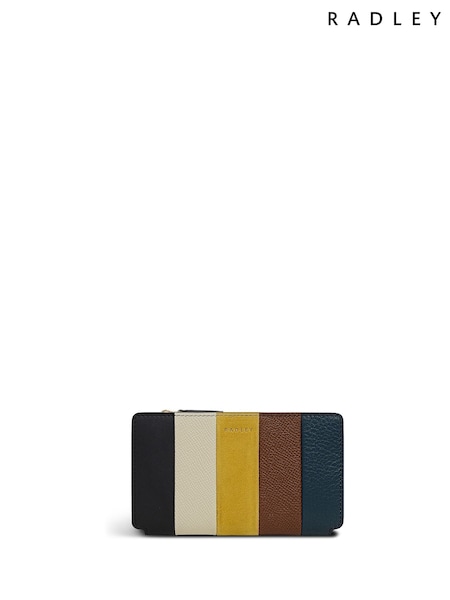 Radley Medium Coin Street  Patchwork Zip Top Brown Purse (W96473) | £79