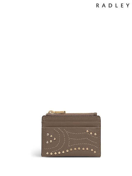 Radley Small Grey Street Stud Coin Purse (W96490) | £69