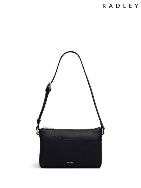 Radley Pockets Mini Zip Top Shoulder Black Bag (W96518) | £139