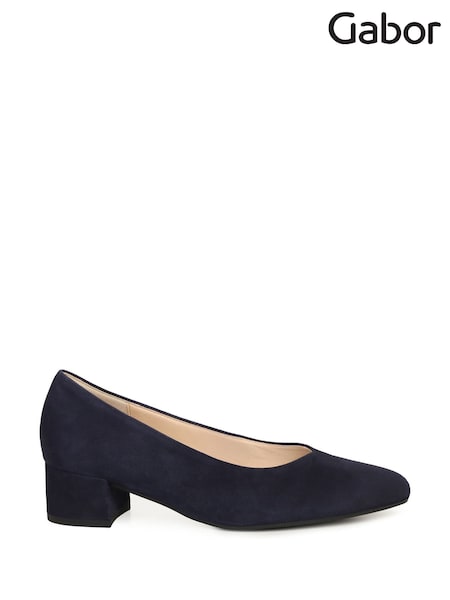 Gabor Dixie Low Heeled Suede Court Shoes (W96965) | £95