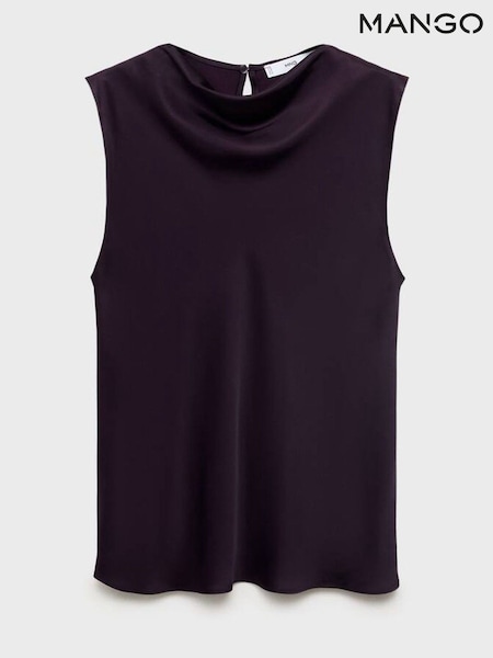 Mango Purple Mart Blouse (W97156) | £45