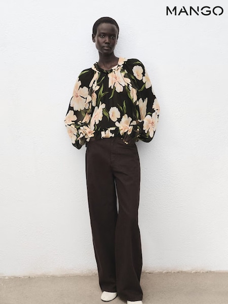 Mango Black Salty Blouse (W97163) | £50