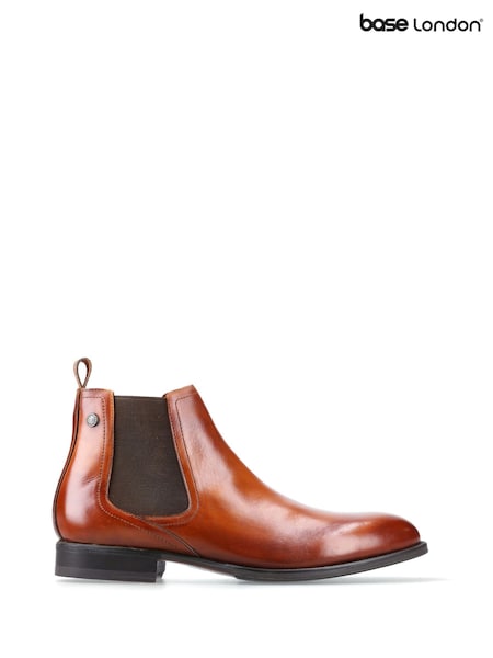Base London Burnt Tan Brown Whittle Chelsea Boot (W97284) | £75