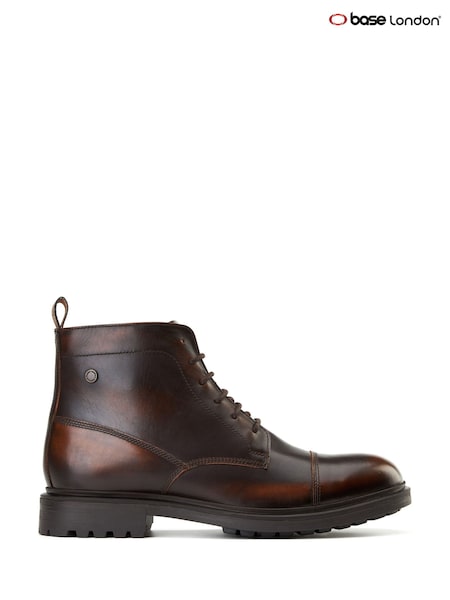 Base London Brown Boulton Toe Cap Boot (W97292) | £85