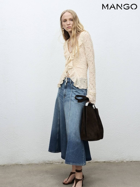 Mango Blue Alice Skirt (W97341) | £50