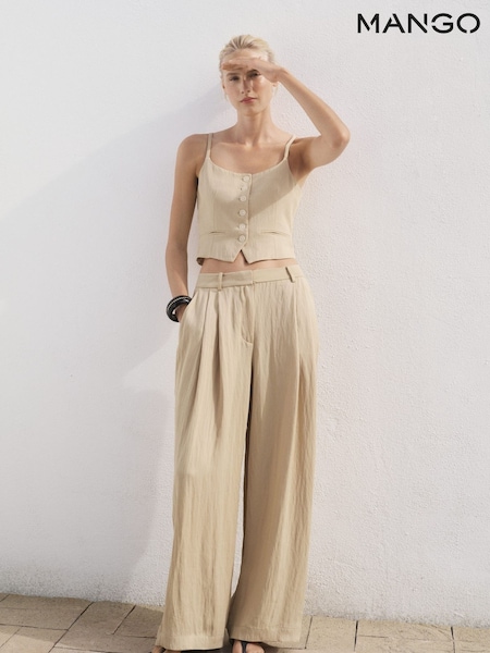 Mango Brown Lyocell Suit Waistcoat (W97368) | £46