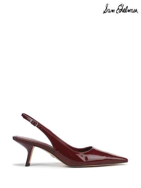 Sam Edelman Red Bianka Sling Regular Fit Slingbacks Shoes (W97758) | £160