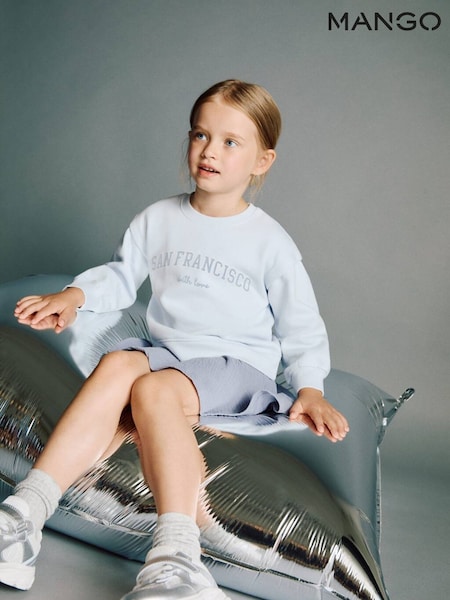 Mango Blue Sweatshirt Dress (W97817) | £23