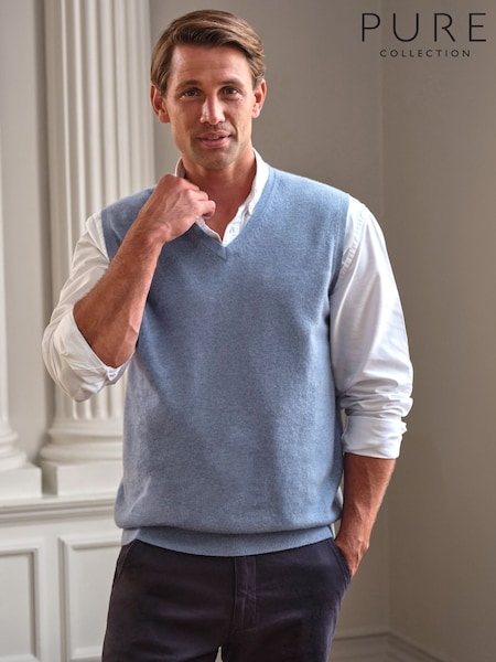 Pure Collection Mens Cashmere Vest (W97875) | £120
