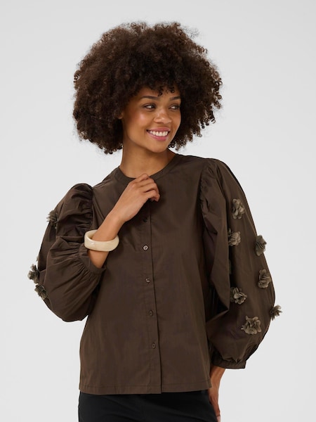CULTURE Brown CUelna Antoinett Shirt (W97896) | £70