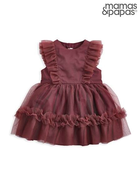 Mamas & Papas Pink Tulle Frill Dress (W97916) | £35