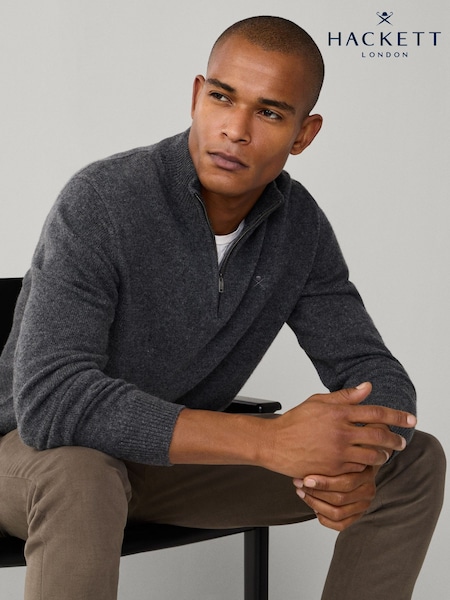 Hackett Lambswool Quarter Zip Jumper (W97993) | £160
