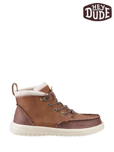 HEYDUDE Bradley Tumbled Classic Brown Boots (W98102) | £90