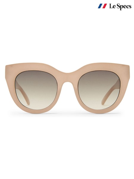 Le Specs Cream Air Heart Sunglasses (W98191) | £65