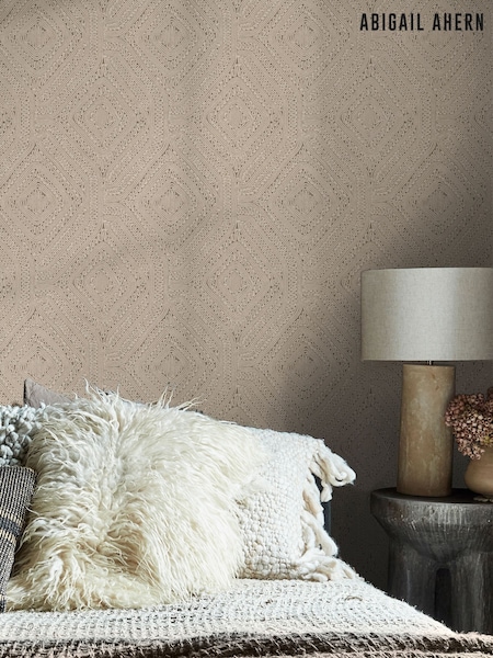 Abigail Ahern Fawn Artisan Weave 10M Wallpaper (W98236) | £90