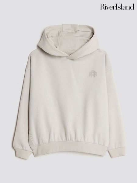 River Island Grey Boys Essentials Hoodie Co-Ord (W98350) | £16