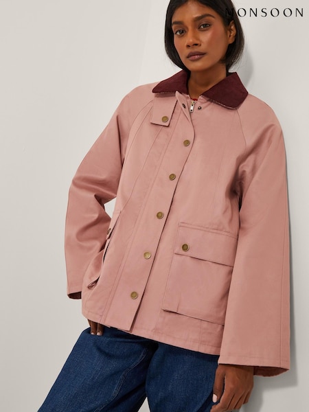 Monsoon Pink Rosie Barn Jacket (W98497) | £99