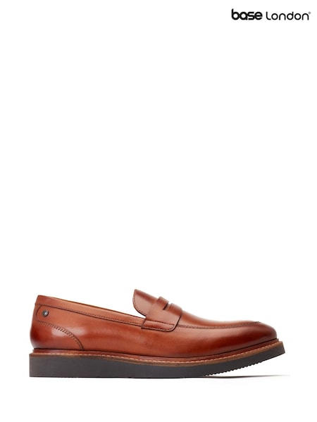 Base London Tan Brown Sid Penny Loafer (W98711) | £70