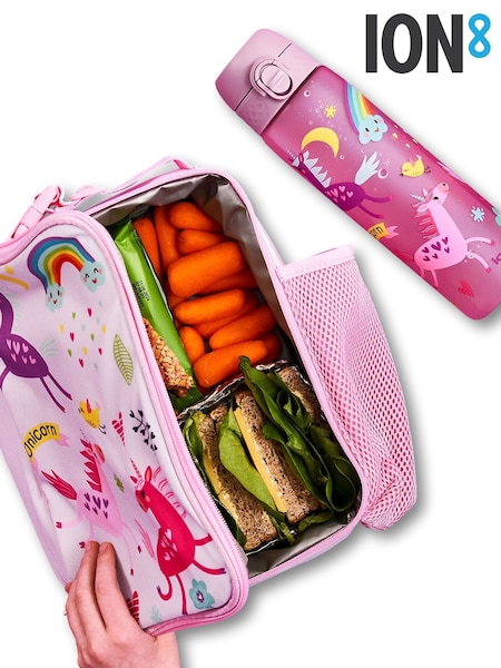 Ion8 Unicorns Lunch Bag and Leak Proof Recyclon Water Bottle Bundle (W98767) | £23