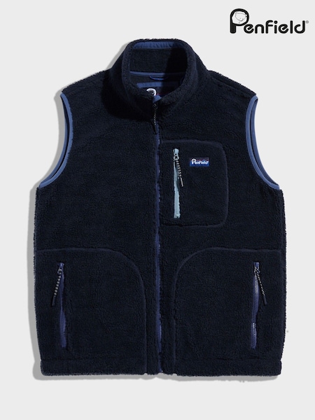 Penfield Blue Mens Trailblaze Vest (W98794) | £95