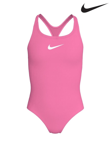 Nike Pink Essential Racerback Swimsuit (W98868) | £25