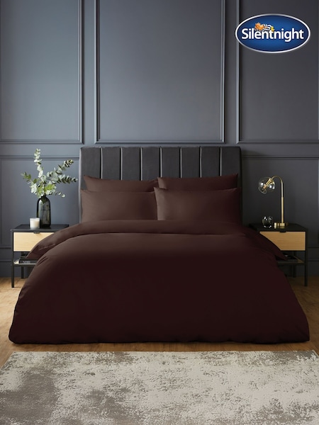 Silentnight Deep Plum Pure Cotton Duvet Set (W98934) | £32 - £42