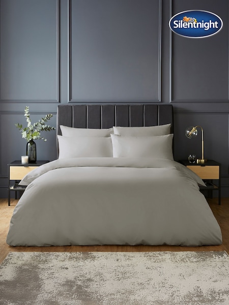Silentnight Light Grey Pure Cotton Duvet Set (W98937) | £32 - £42