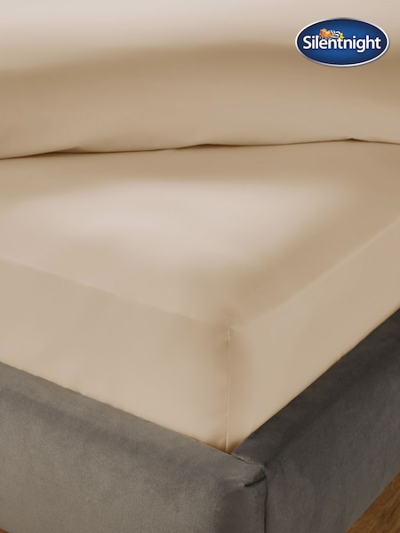 Silentnight Natural Pure Cotton 40cm Extra Deep Fitted Sheet (W98943) | £22 - £27