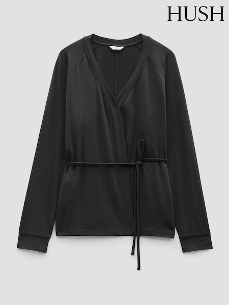 Hush Black Drapey Raglan Cardigan (W99109) | £55