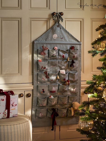 Sophie Allport Natural Cosy Christmas Fabric Advent Calendar (W99187) | £53