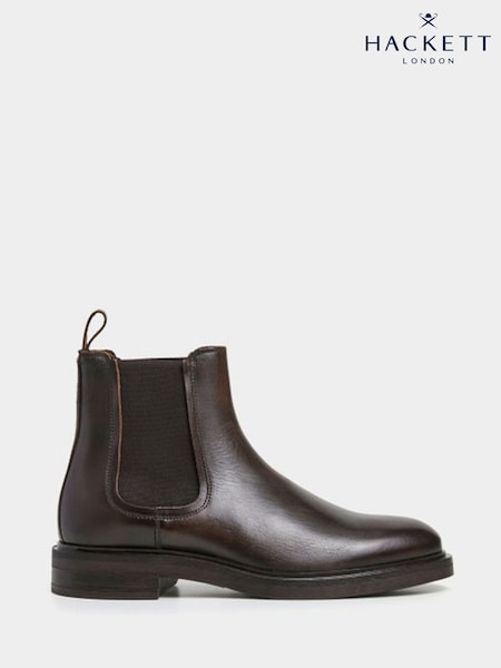 Hackett Egmont Leather Chelsea Brown Boots (W99248) | £220