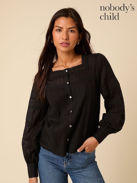 Nobodys Child Black Chessie Top (W99352) | £79