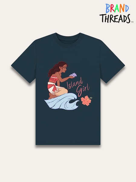 Brand Threads Blue Moana Print T-Shirt (W99357) | £18
