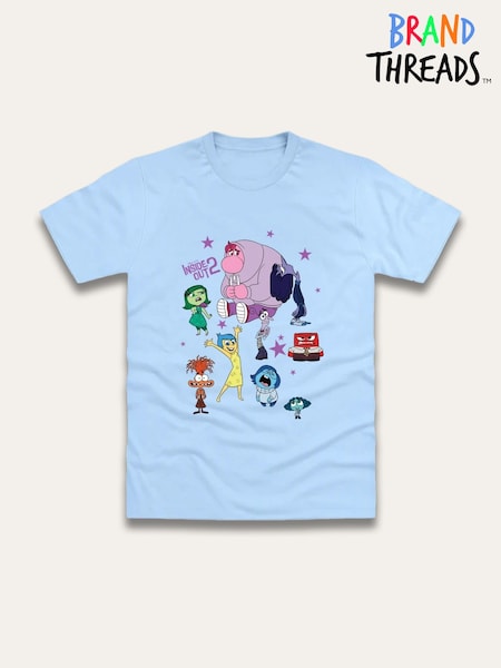 Brand Threads Blue Inside Out 2 Print T-Shirt (W99372) | £18