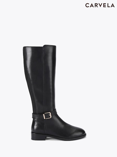 Carvela Black Carvela Pienza Riding Boots (W99479) | £159