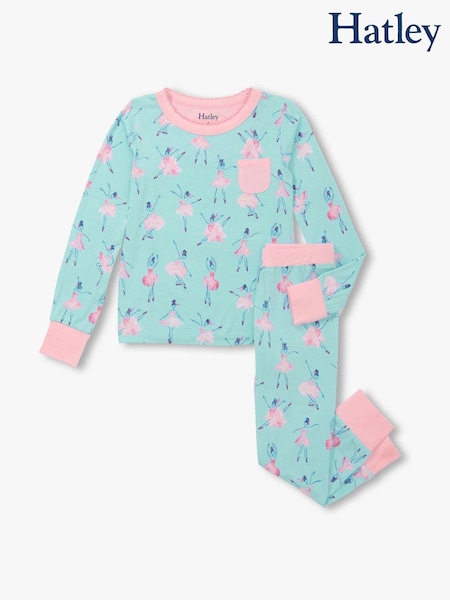 Hatley Blue Ballet School Bamboo Pyjamas Set (W99538) | £29