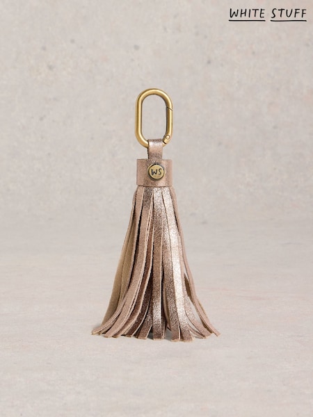 White Stuff Metallic Tassel Keyring (W99615) | £15