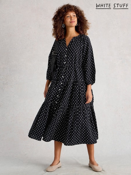 White Stuff Black Gina Midi Dress (W99619) | £95