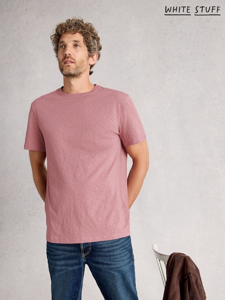 White Stuff Pink Abersoch Short Sleeve T-Shirt (W99703) | £25