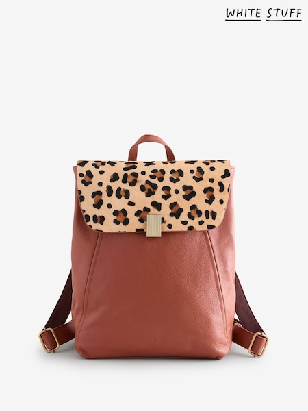 White Stuff Brown Coco Leather Backpack (W99716) | £89