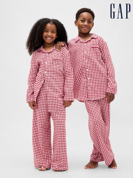 Gap Red Gingham Matching Family Christmas Pyjamas (Y00000) | £35