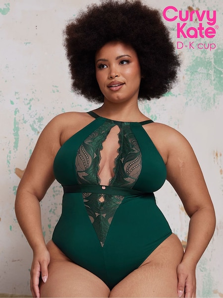 Curvy Kate Green Indulgence Multiway Stretch Lace Body (Y00165) | £49
