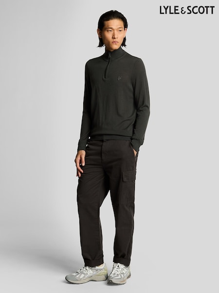 Lyle & Scott Grey Cargo Pocket Trousers (Y00309) | £85