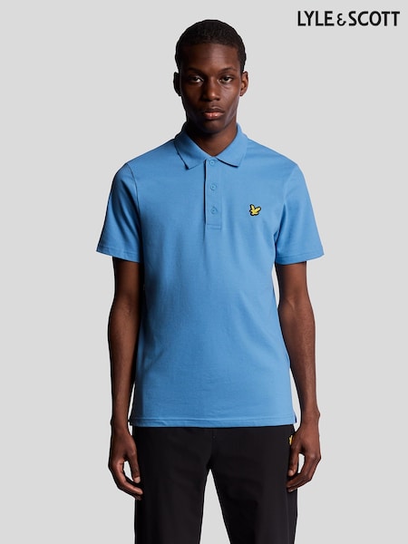 Lyle & Scott Blue Core Polo Shirt (Y00325) | £55