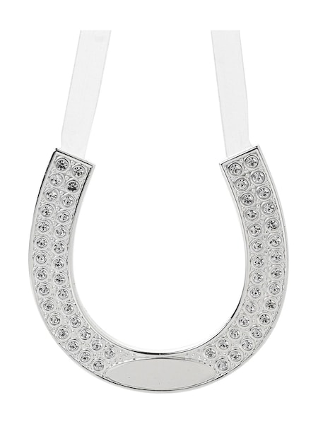 Widdop Silver Amore Horse Shoe with Engraving Plate (Y00480) | £16