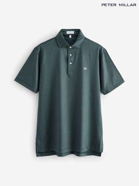 Peter Millar Green No Slow Play Performance Polo Shirt (Y00683) | £90
