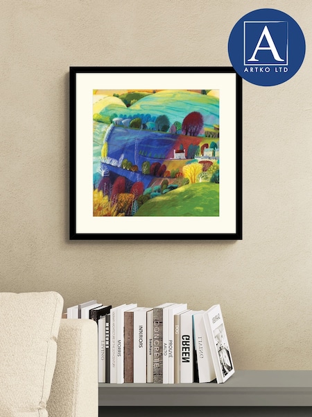 Artko Black Home Field By Debbie Lush Framed Art (Y00717) | £85