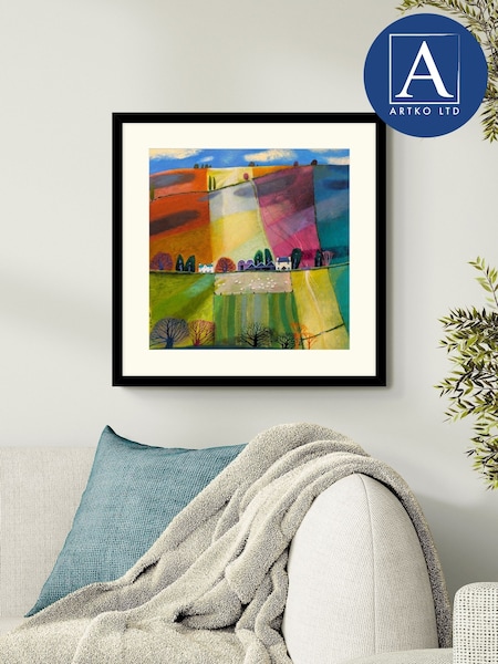 Artko Black Rolling Clouds By Debbie Lush Framed Art (Y00719) | £85