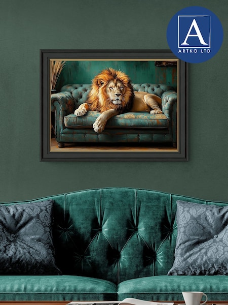 Artko Black Regal Recline Designs Framed Art (Y00727) | £95